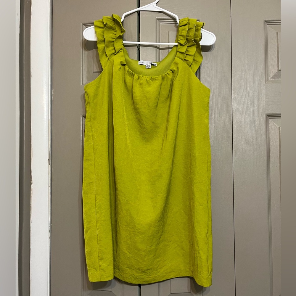 Madison Leigh green mini shift dress
